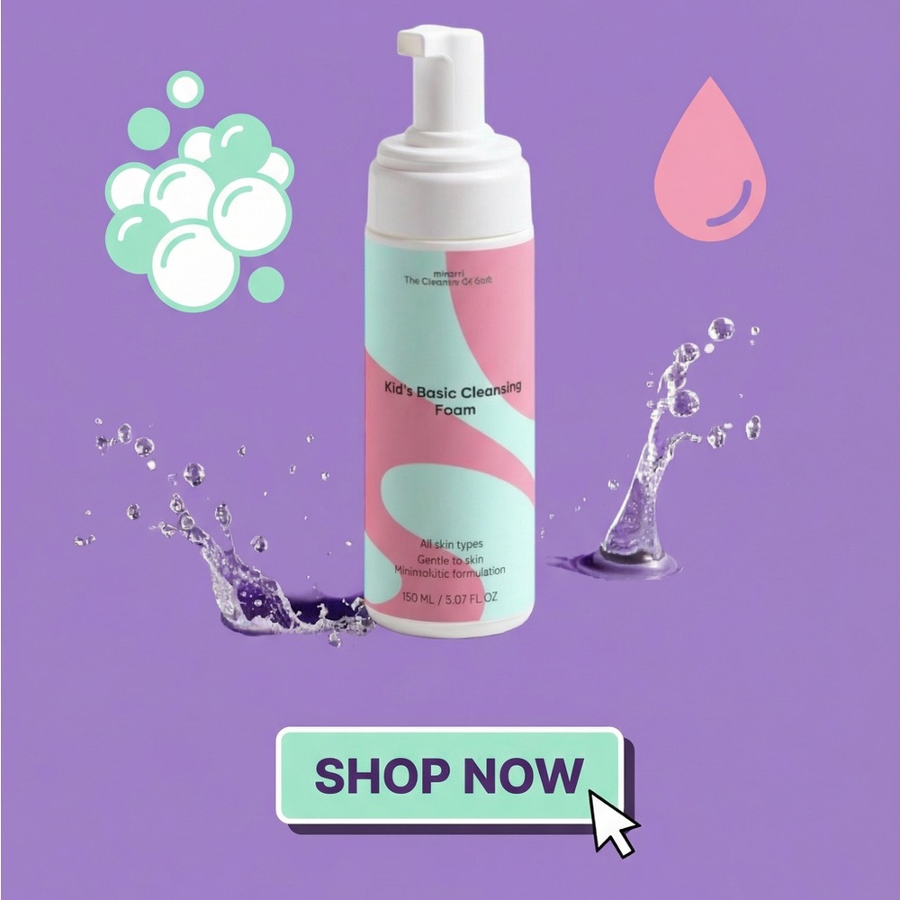 Kids Basic Cleansing Foam - Pink